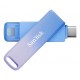 SanDisk Creator Phone Drive unidad flash USB 128 GB USB Type-C / Lightning 3.2 Gen 1 (3.1 Gen 1) Azul, Lila